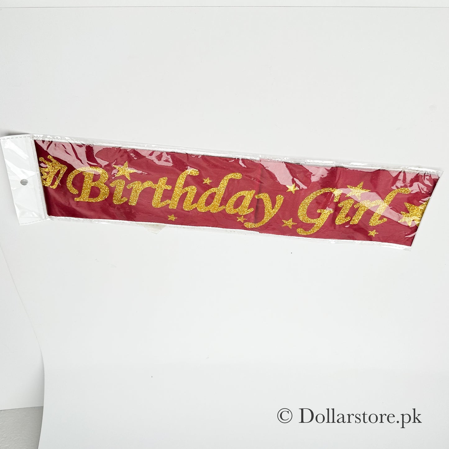 Red Color Birthday Sash