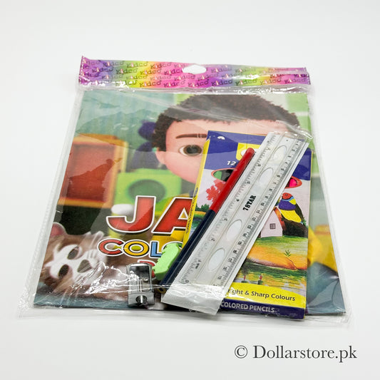 Color Book With Stationary For Kids