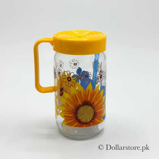 Flower Printed Juice Glass