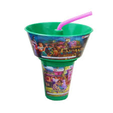 Snack Tub Convenient bowl with Attached Beverage Glass Snack & Sip Combo snacks bowl with cup