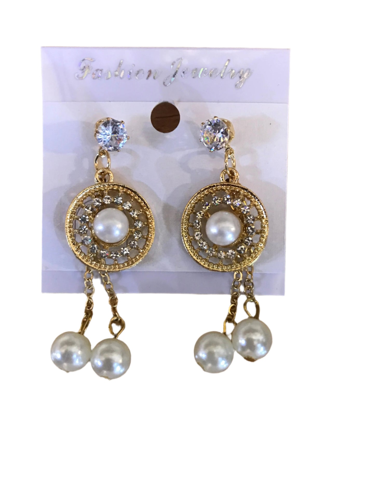 Silver Round Earrings