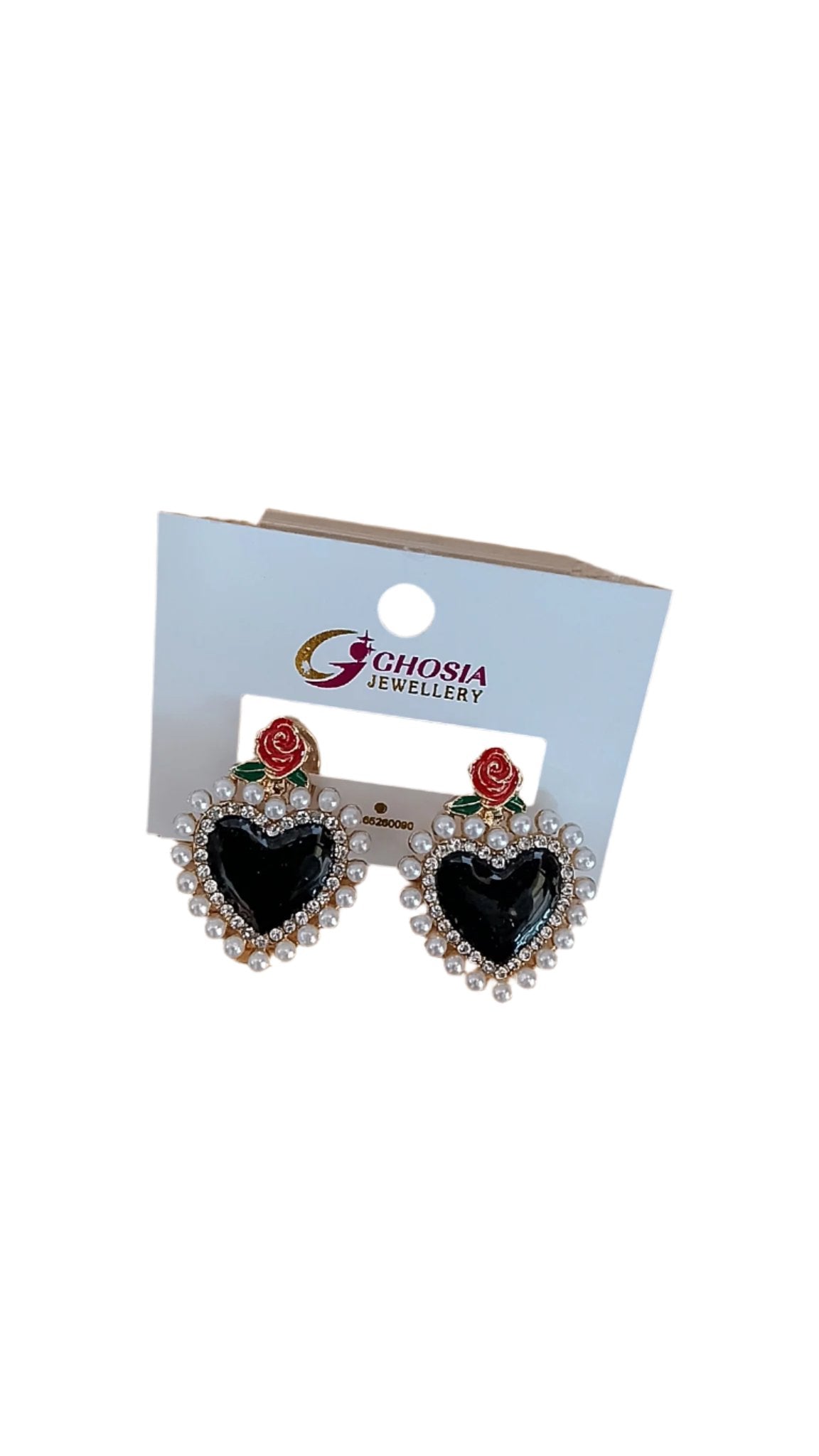 Pearl Heart Earrings