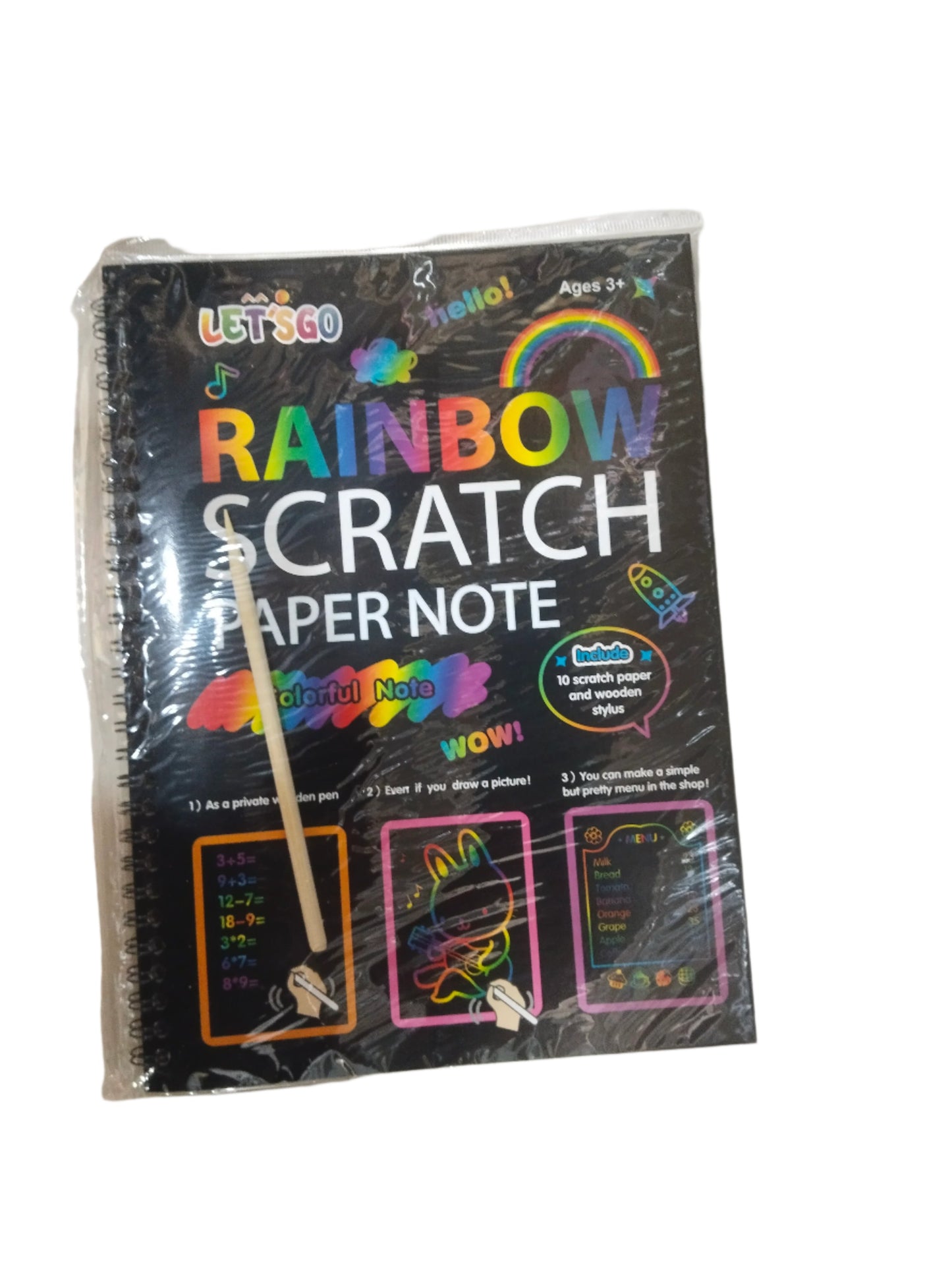 Rainbow Scratch Paper Note