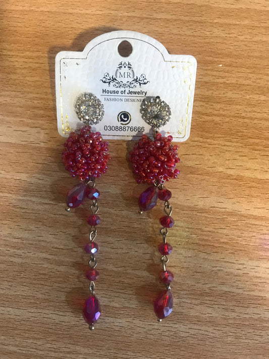 Red Ruby Earrings