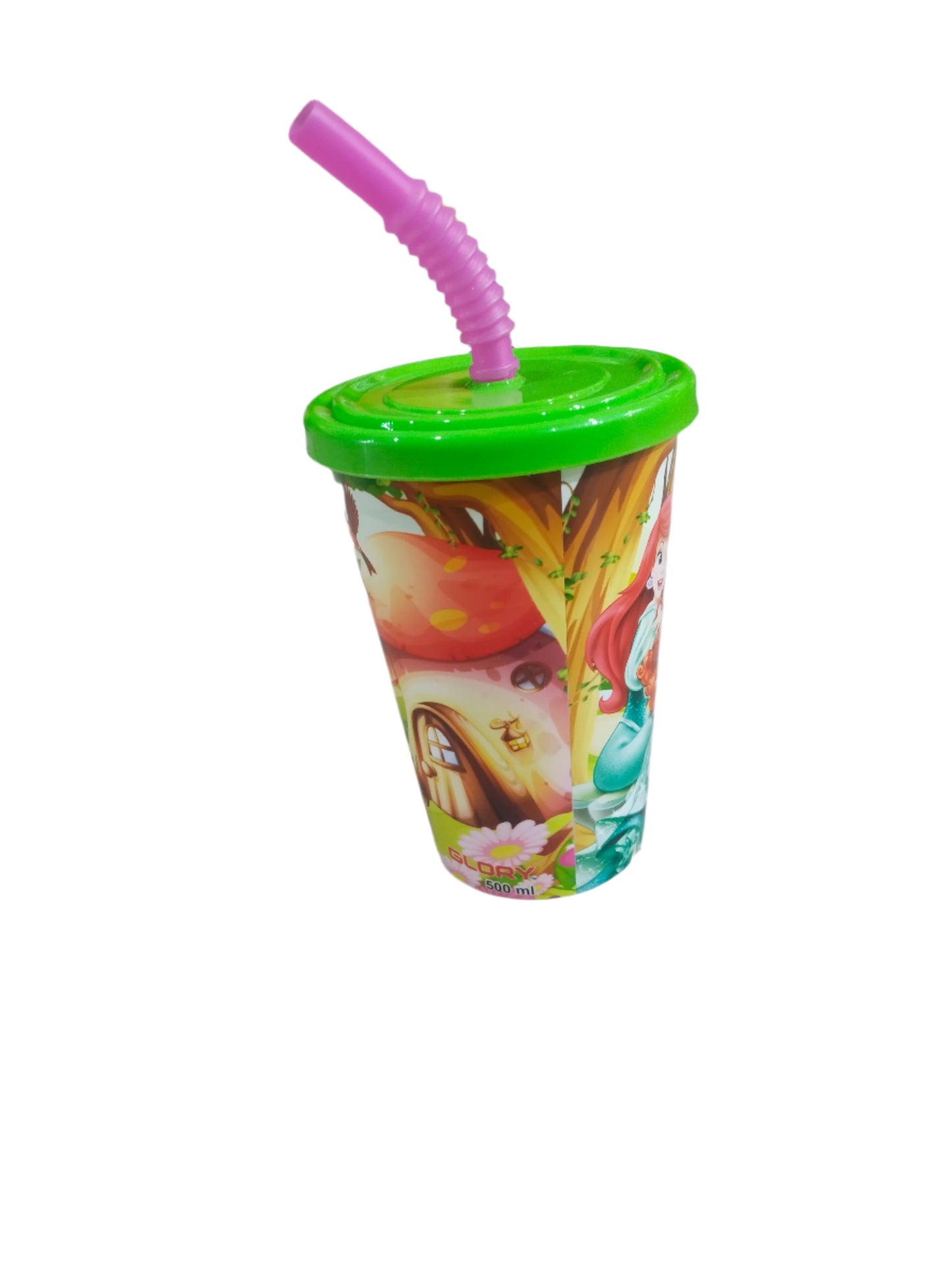 Water Bottle with Straw