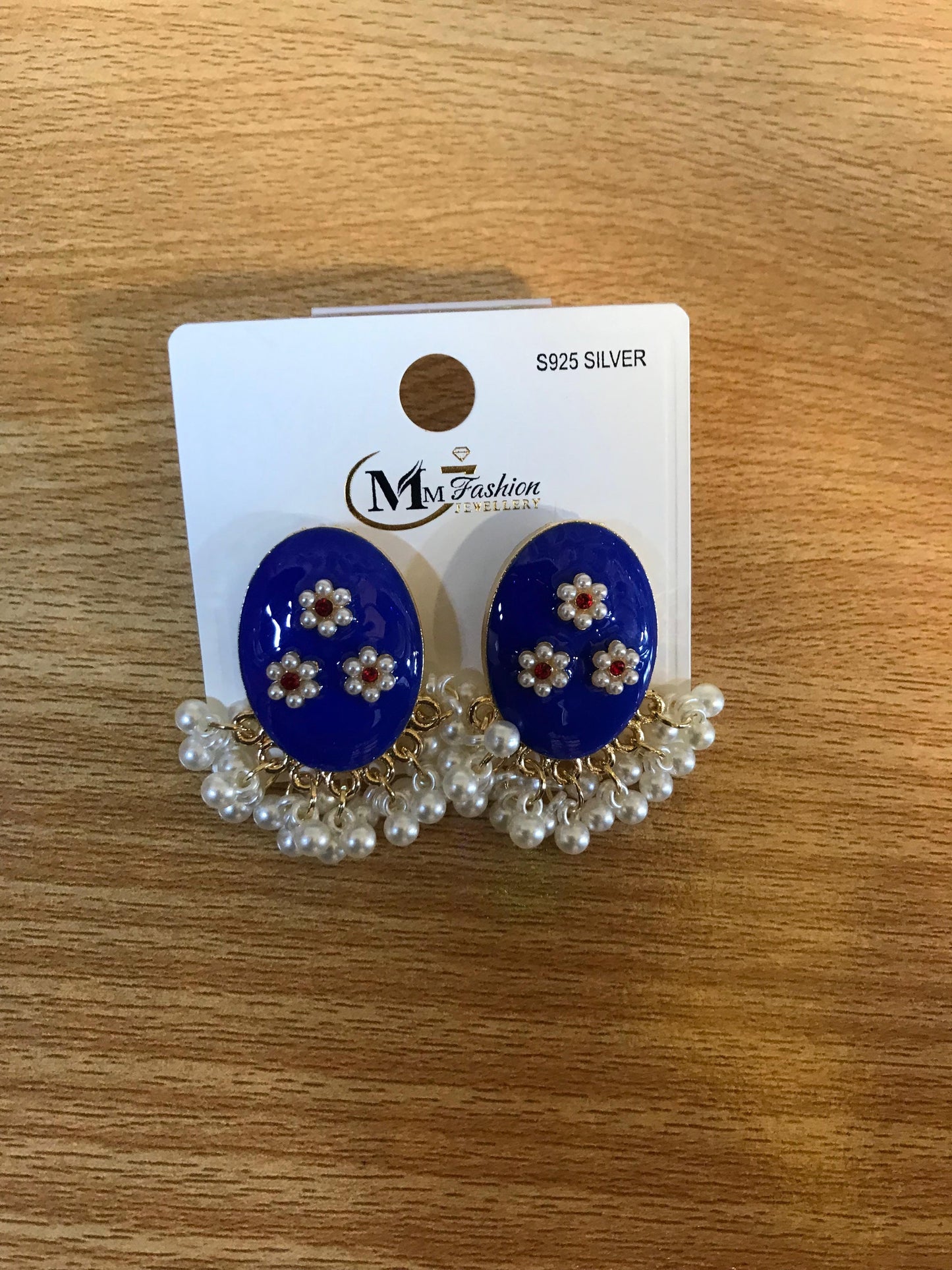 Oval Jhumka Bali Earrings