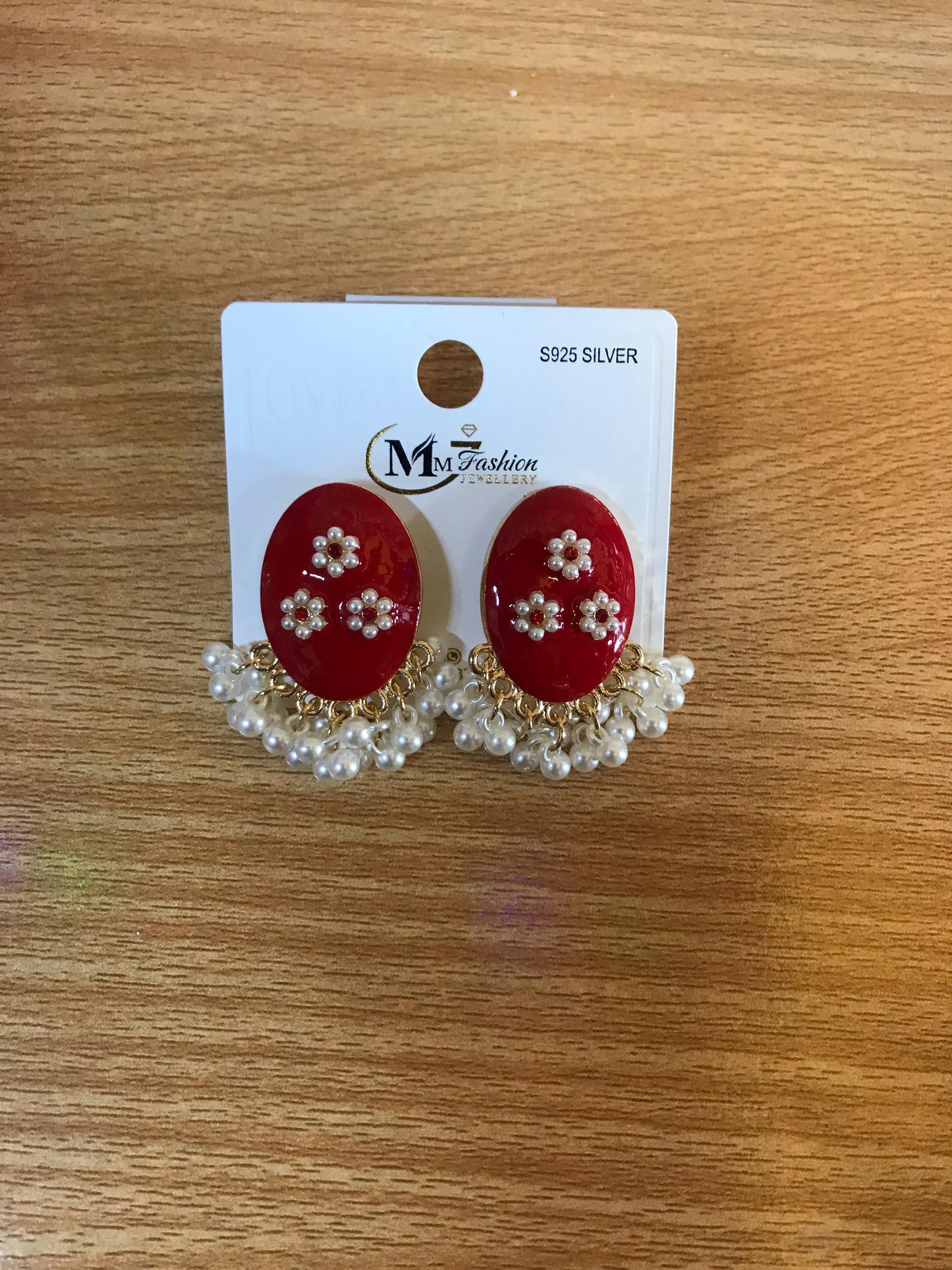 Oval Jhumka Bali Earrings