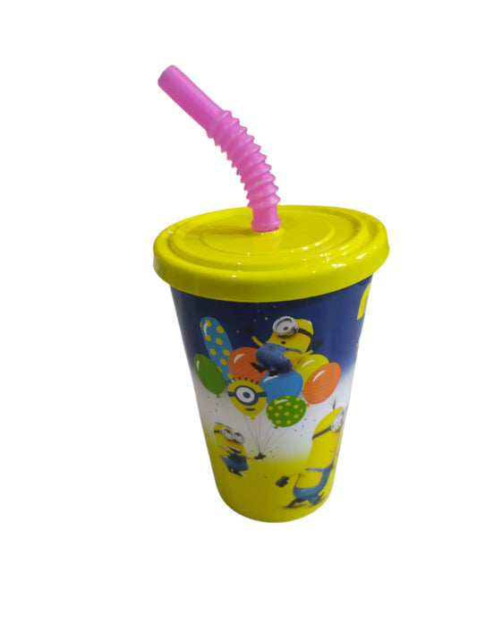 Water Bottle with a straw